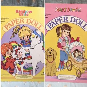1980s Paper Doll Books